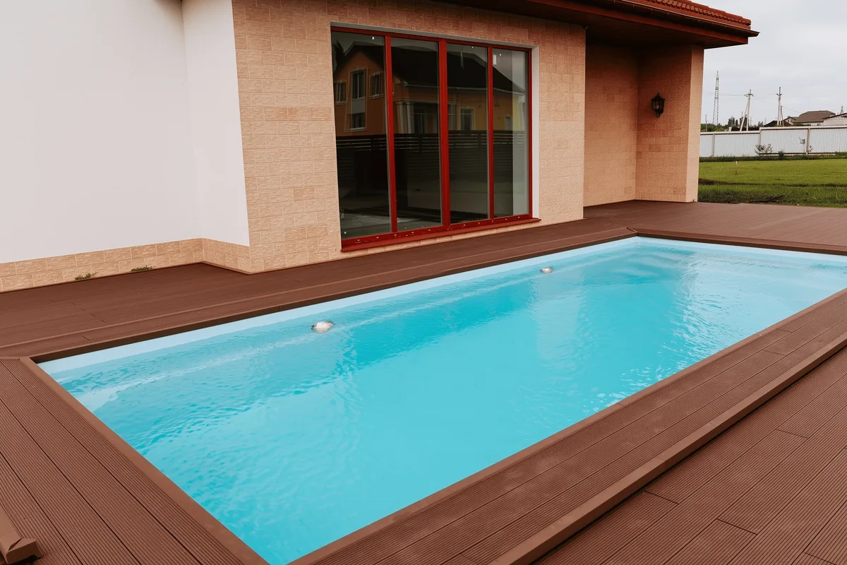 Композитный бассейн Laguna 8 — вид сверху в Брянске